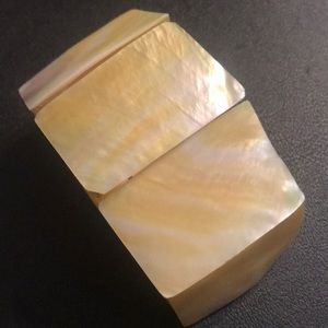 Yellow shell bracelet